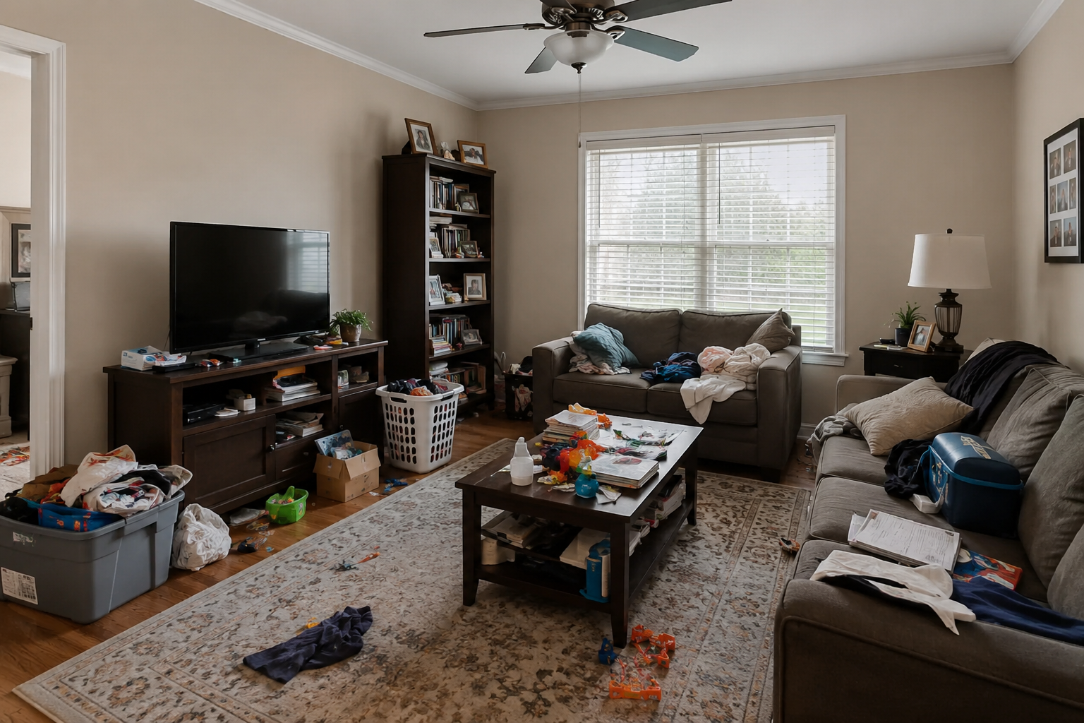 Decluttered and Listing-Ready before decluttering