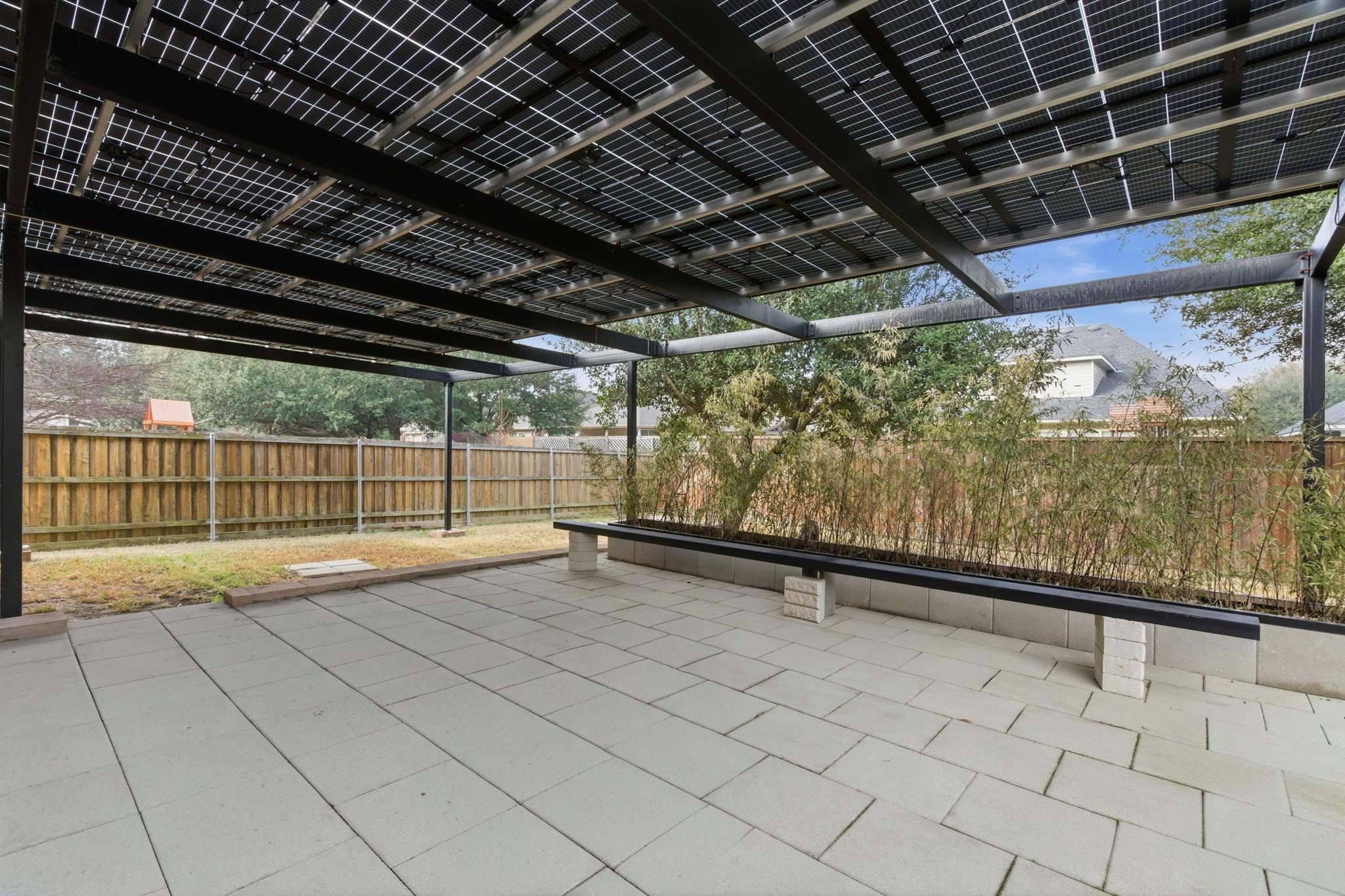 Covered Patio, Ready to Enjoy before exterior enhancement