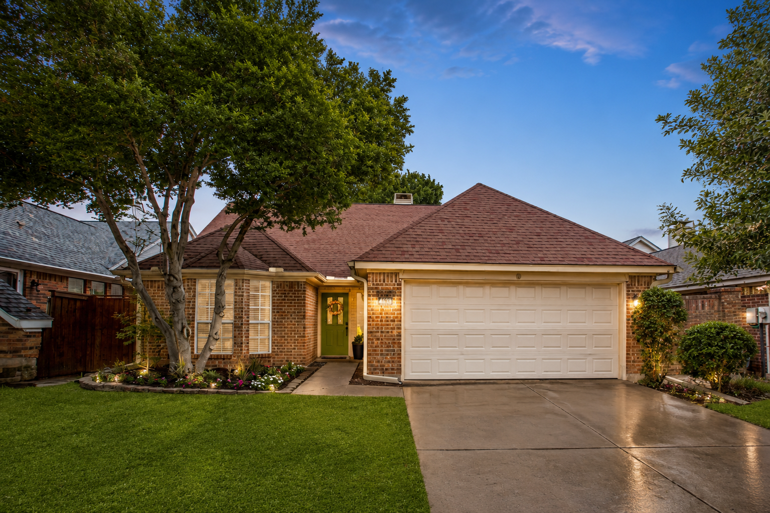 Everyday Home at Twilight after twilight conversion