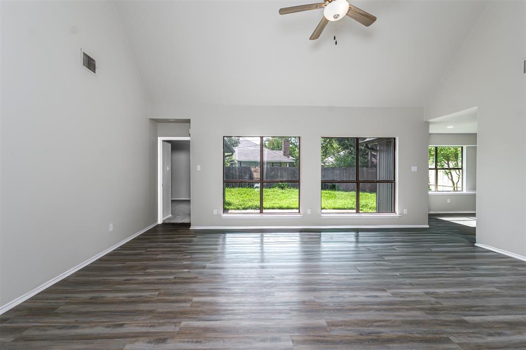 Bright Contemporary Living before virtual staging