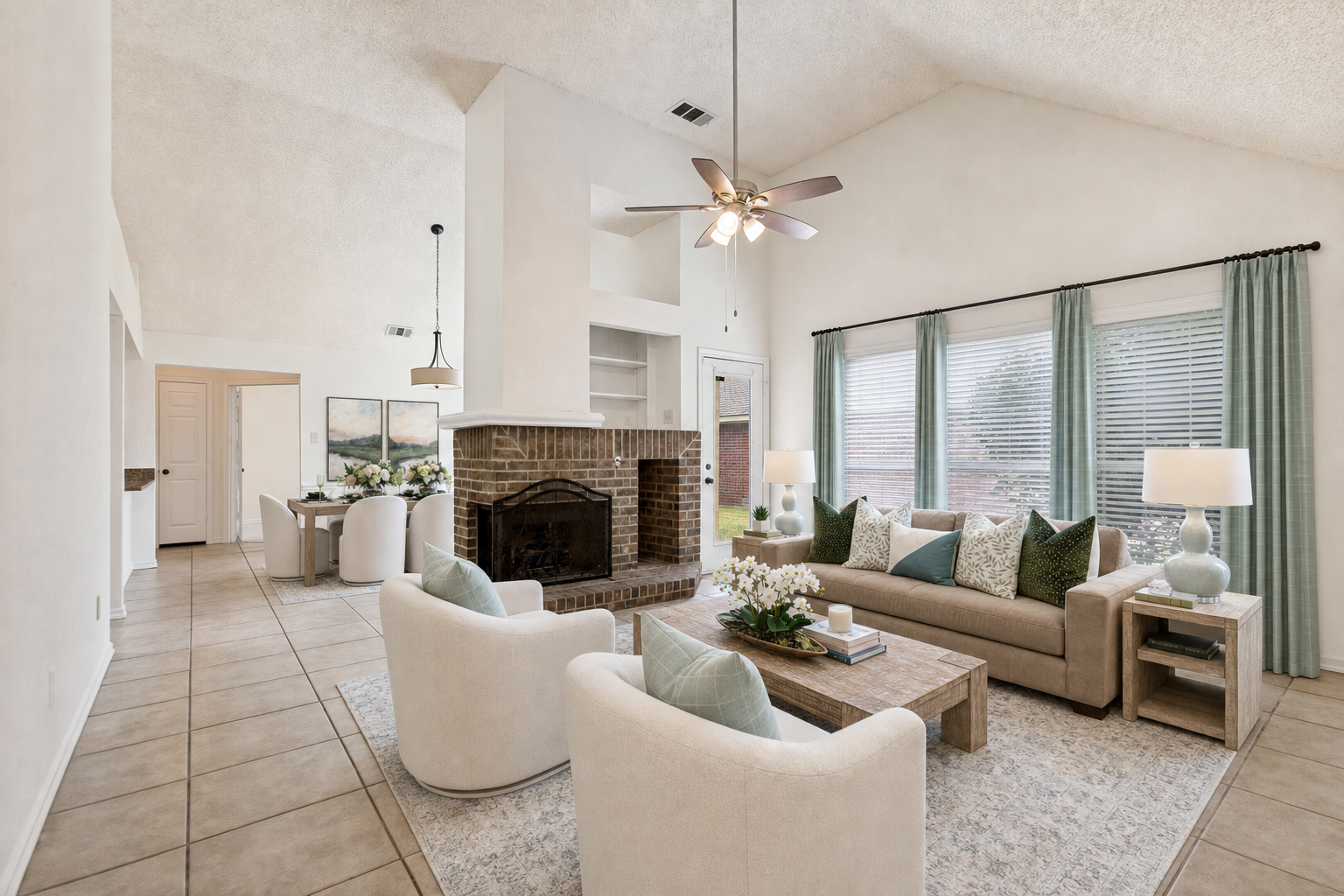 Living Room Showcase after virtual staging