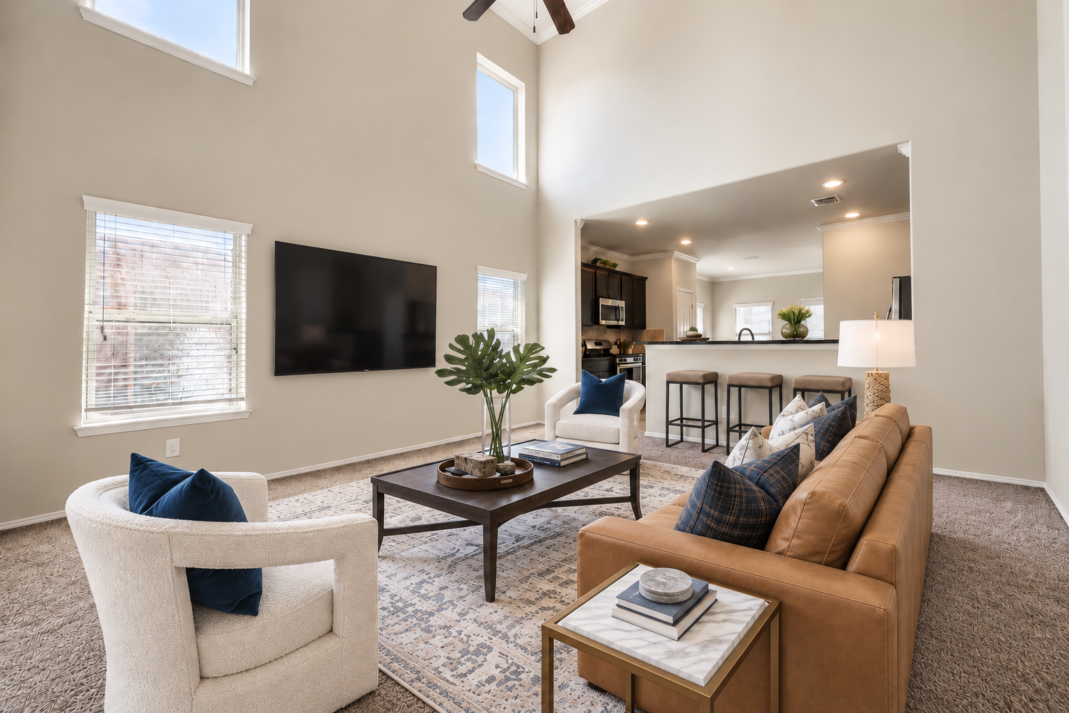 Big Volume, Human Scale after virtual staging