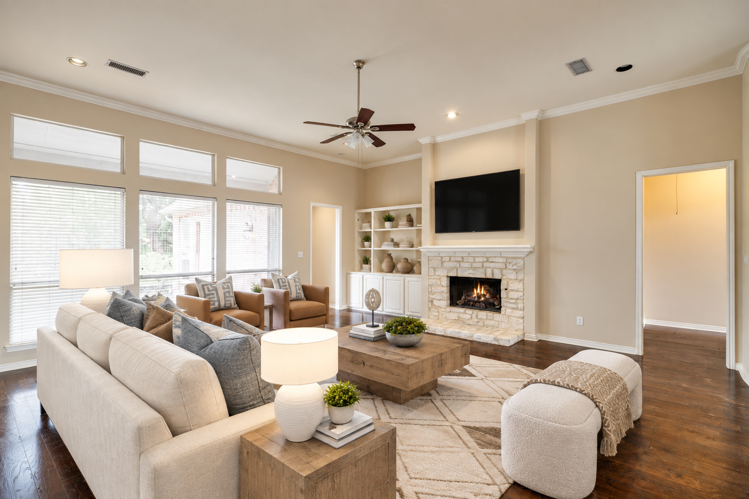 Built-In Character, Inviting Comfort after virtual staging