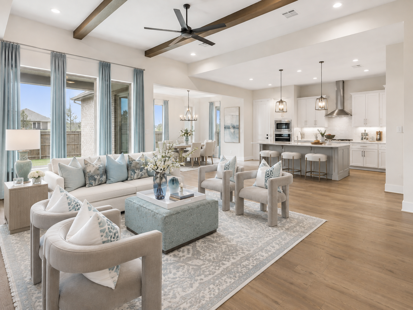 Living room after virtual staging