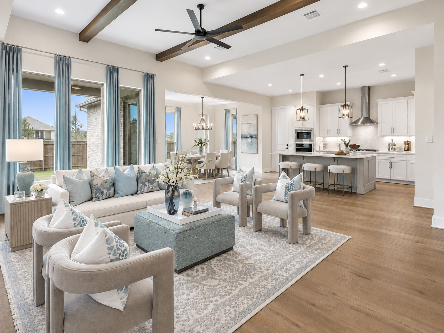 Living room after virtual staging